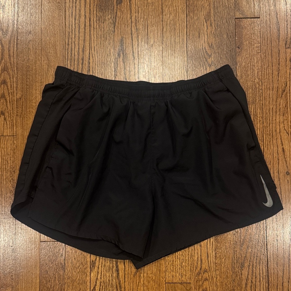 Nike men's drifit Black lined Running Shorts 5” size XL